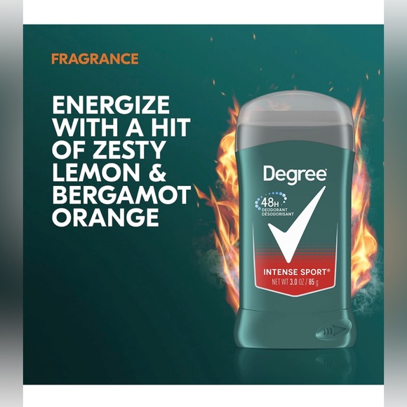 Degree Deodorant 48 Hour Odor Protection Sport Deodorant For Men 3 oz, Pack of 6 - Picture 4 of 4